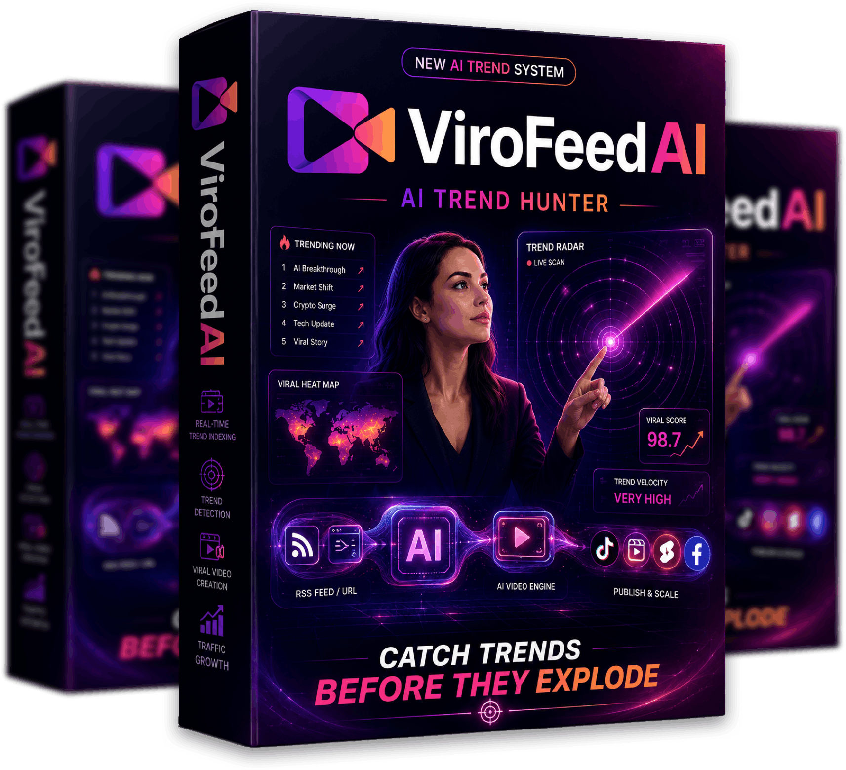 ViroFeed AI Review - Real-Time Trend Video Engine