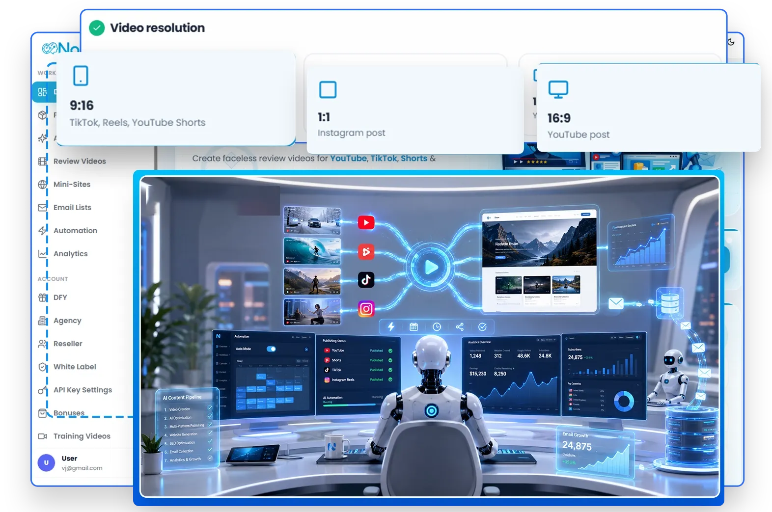 Step 3 alternative - Email list capture and mini-site deployment