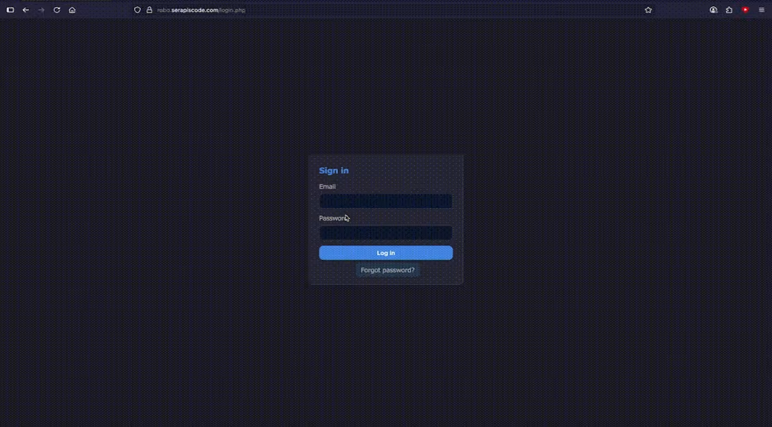 RoboTech review step 1 - login to dashboard and describe your app idea