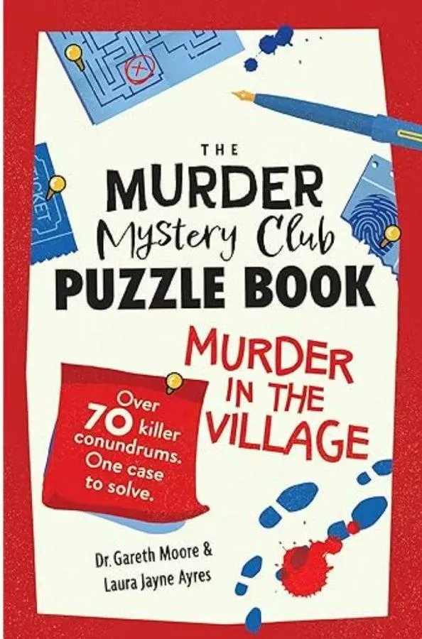 murder mystery puzzle book proof &mdash; The Murder Mystery Club series with 194 reviews at 4.6 stars on Amazon