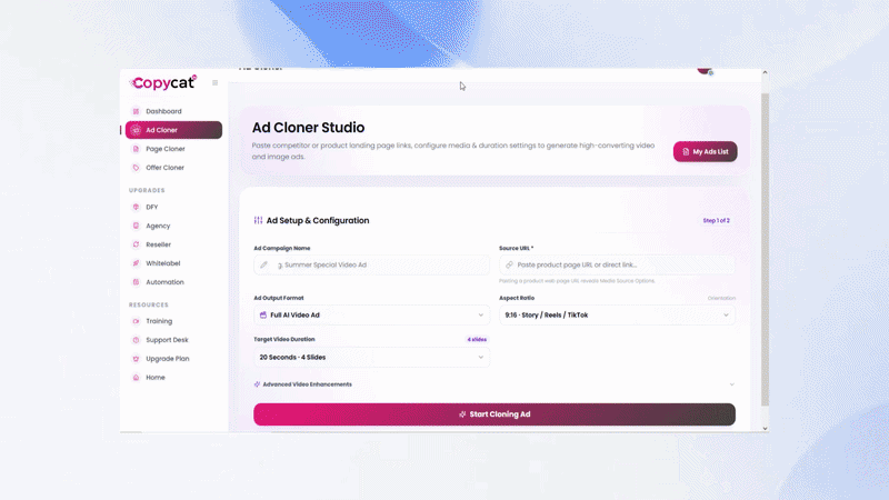 CopyCat AI Pricing and Funnel Breakdown