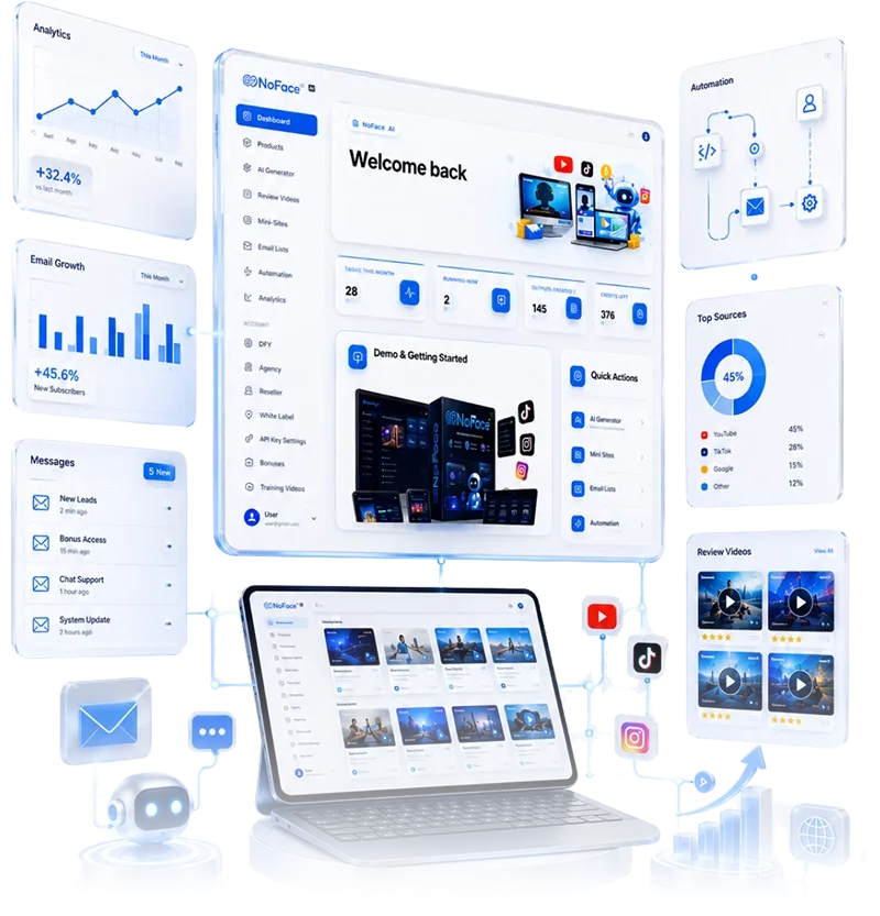 Real proof of email list growth and affiliate revenue from NoFace AI users