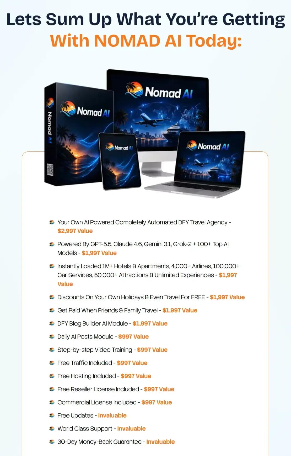 NOMAD AI Review recap - how the travel affiliate model works
