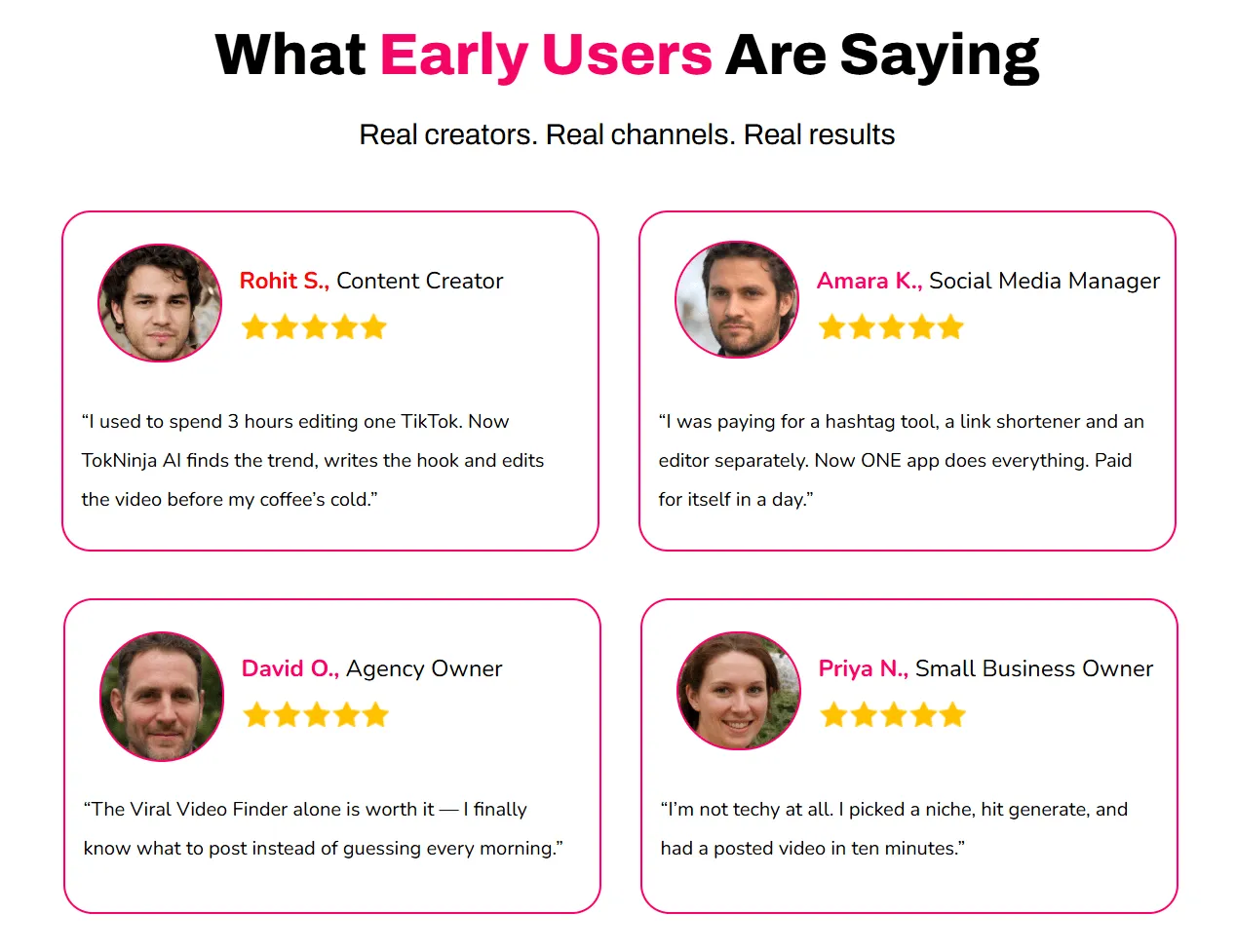 TokNinja AI Real Customer Reviews and Testimonials