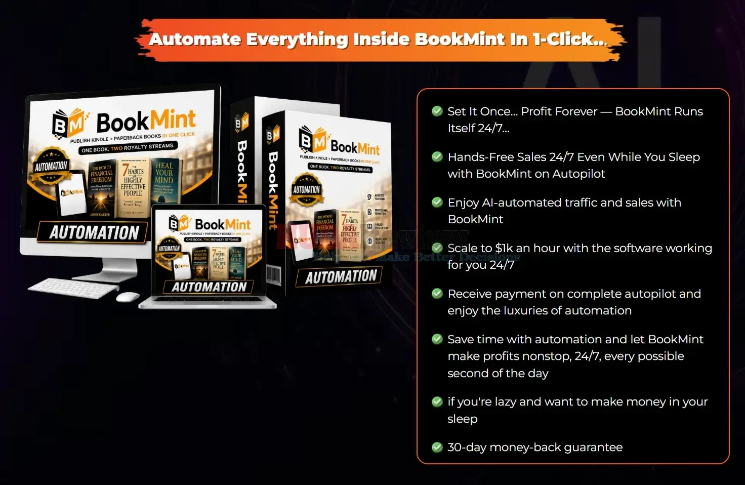 BookMint OTO recap and pricing screenshot