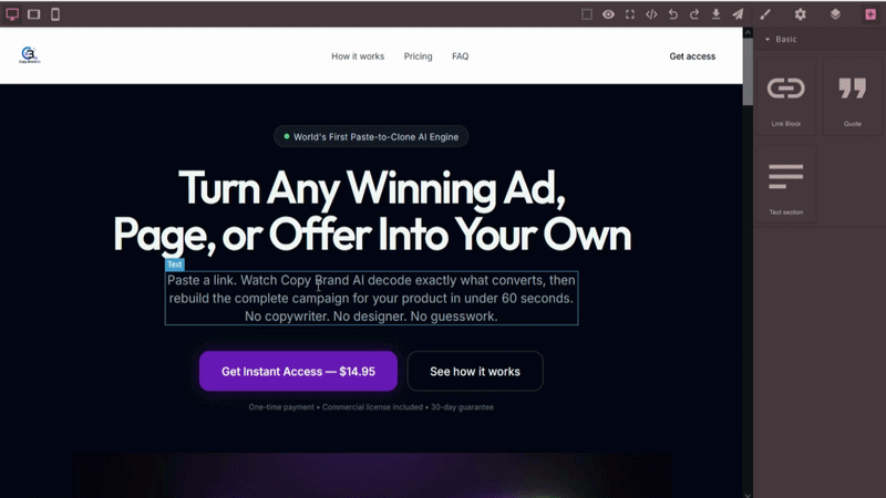 CopyCat AI Step 2 - AI decodes the winning campaign