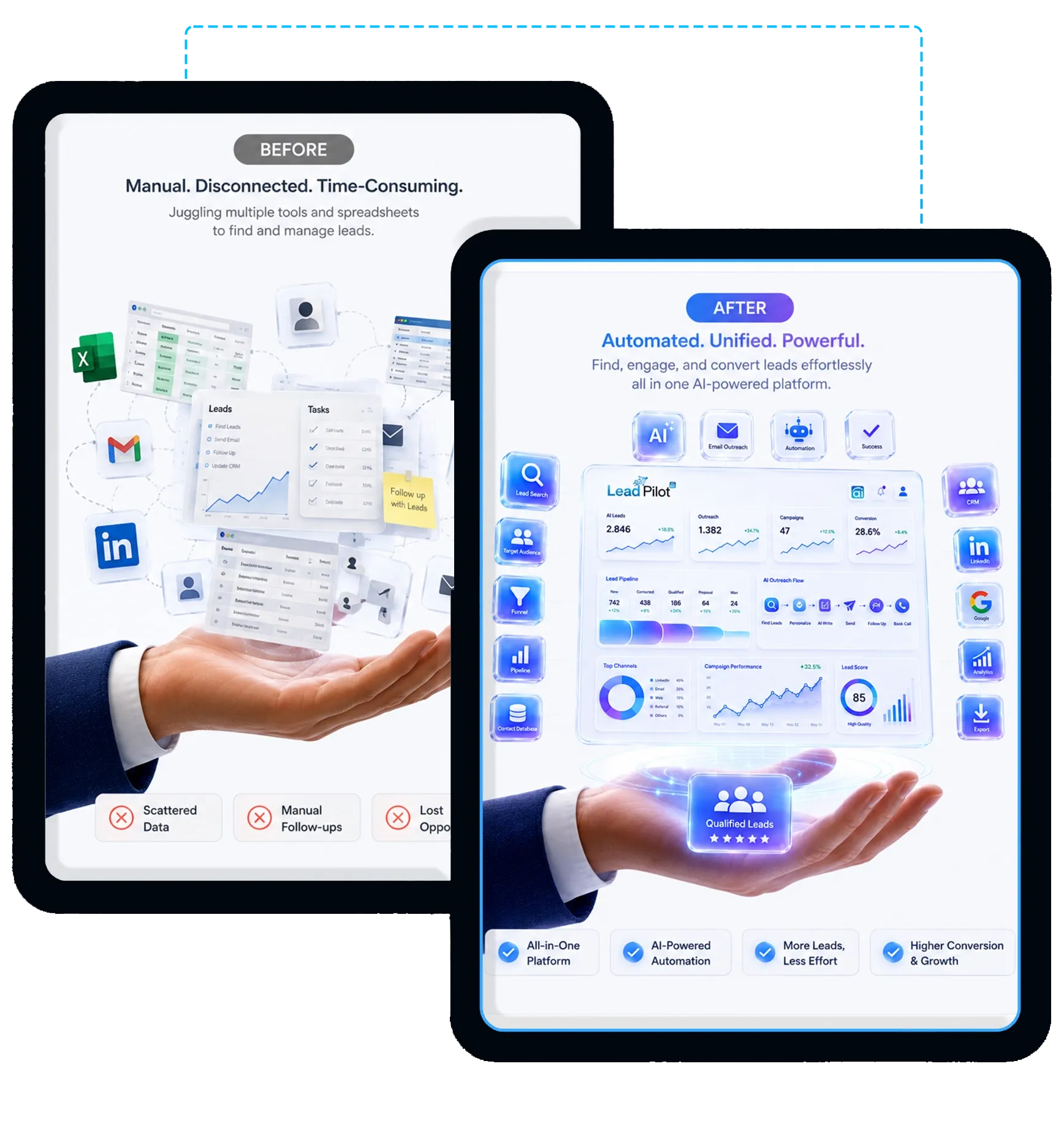 LeadPilot AI Review AI lead finder engine pulling matching businesses