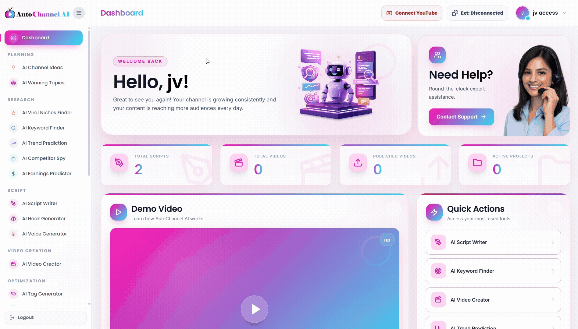 AutoChannel AI SEO Optimization Module - Real-Time Demo