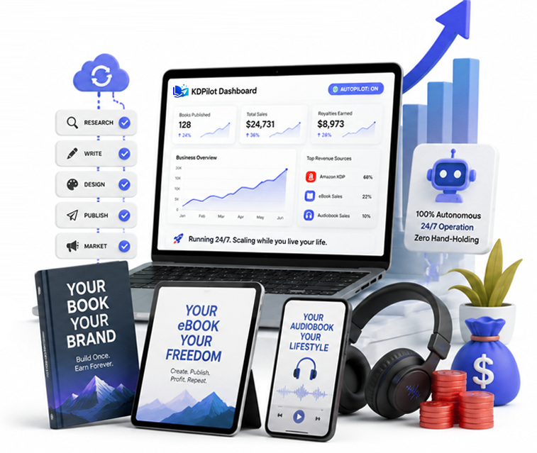 KDPilot Dashboard - eBook Creator and Manuscript Editor Interface