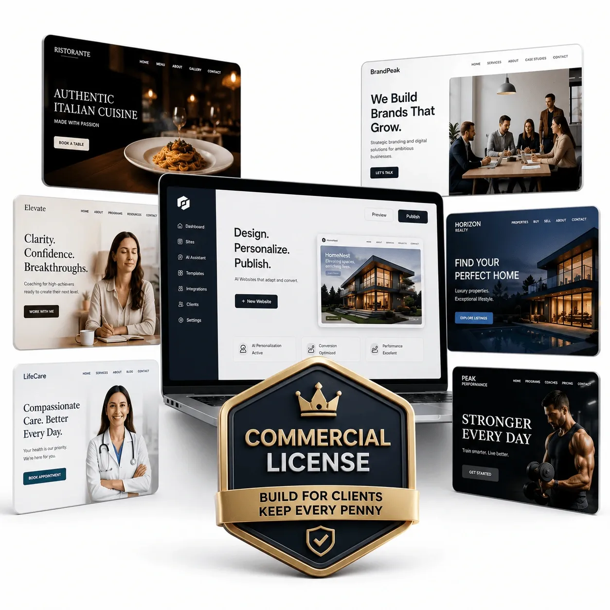 ClauSite commercial license for client website delivery