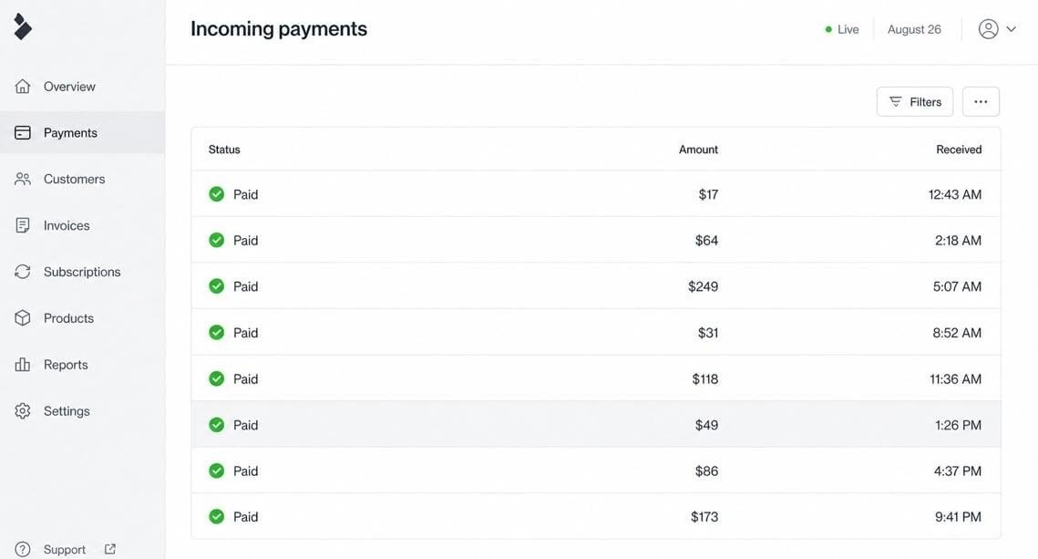 Nxtera Payment Proof