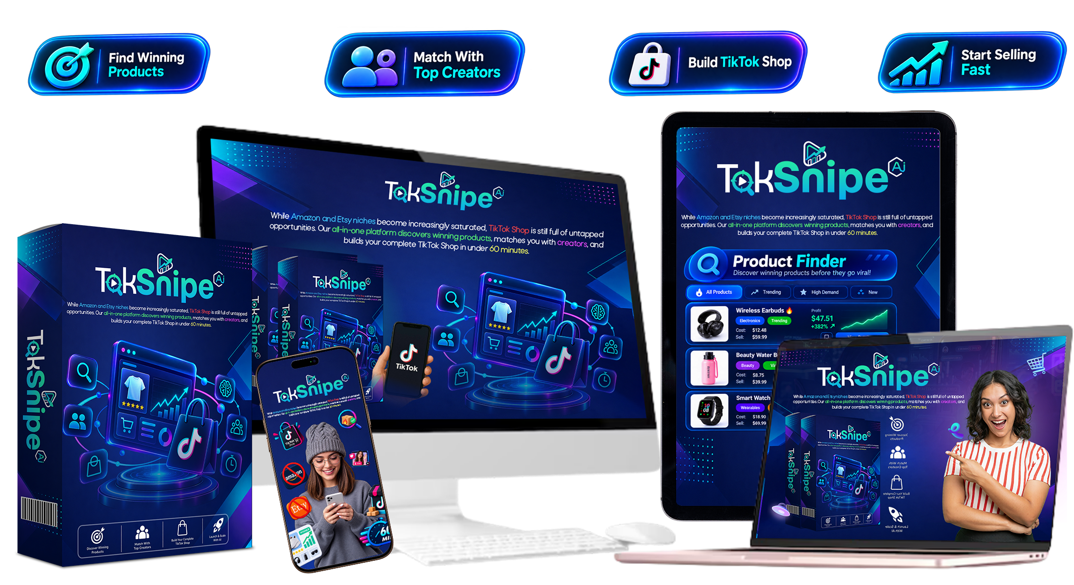 TokSnipe AI Review - Official Product Box