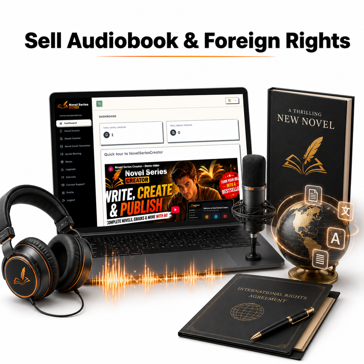 Novel Series Creator review — client and pen-name manager