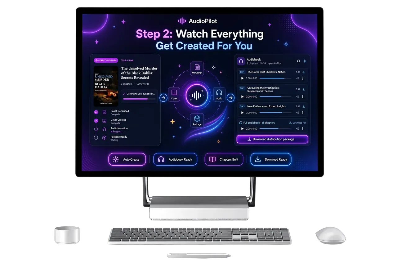 AudioPilot step 2 AI generation process