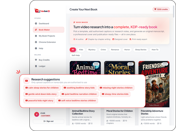 TubeBook AI review — blueprint generator and outline editor test