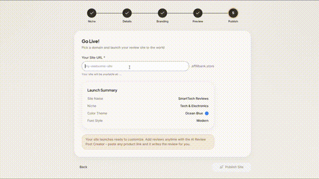 AffiliBank OS Step 1 - Activate the autonomous agent