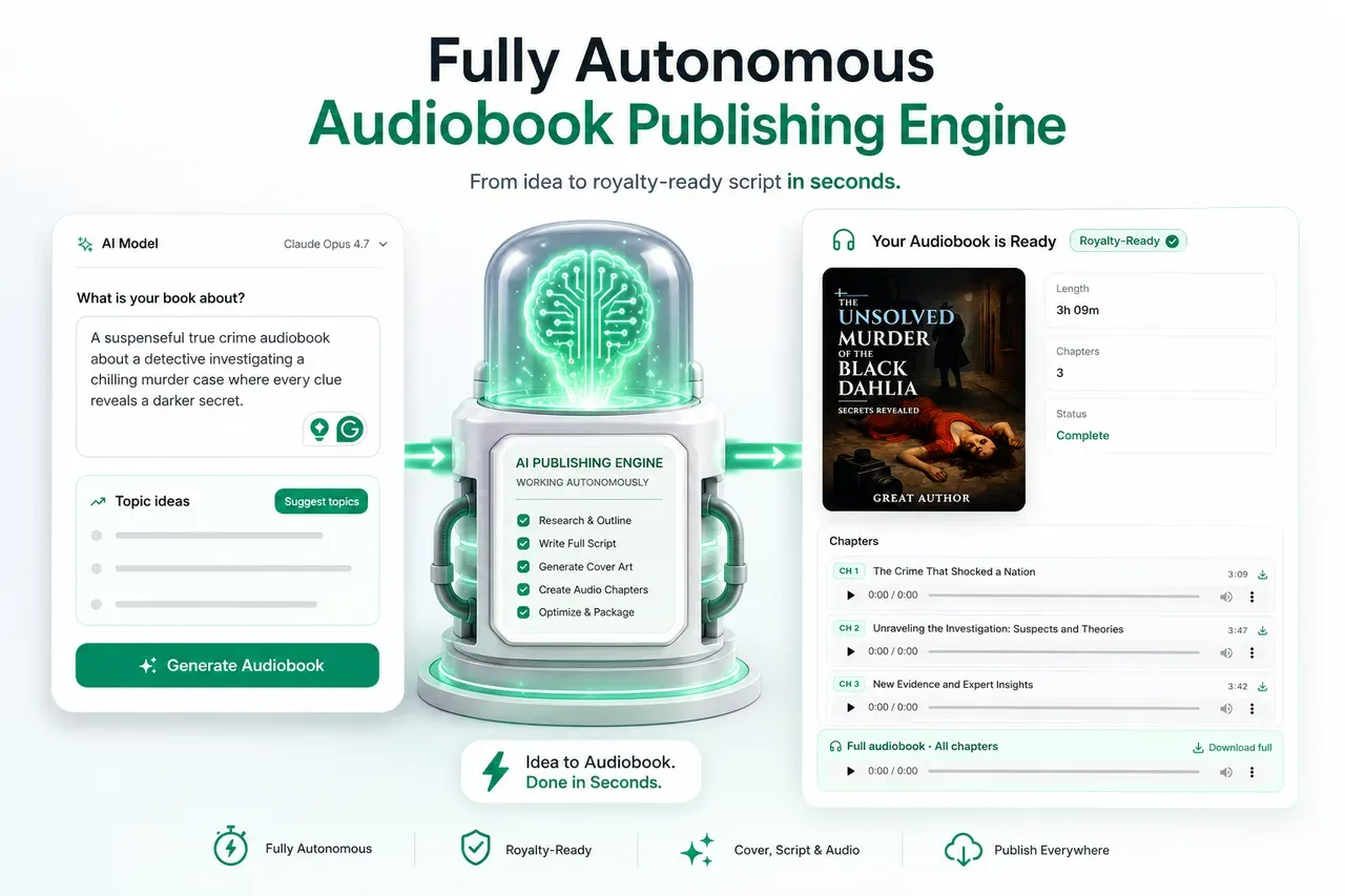 AudioPilot autonomous script generation engine