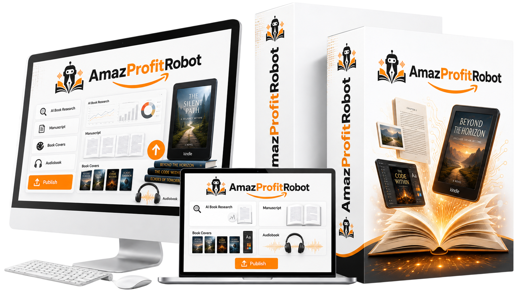 AmazProfitRobot review — AI KDP publishing dashboard overview