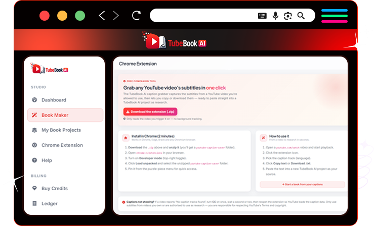 TubeBook AI cover generator genre matched output