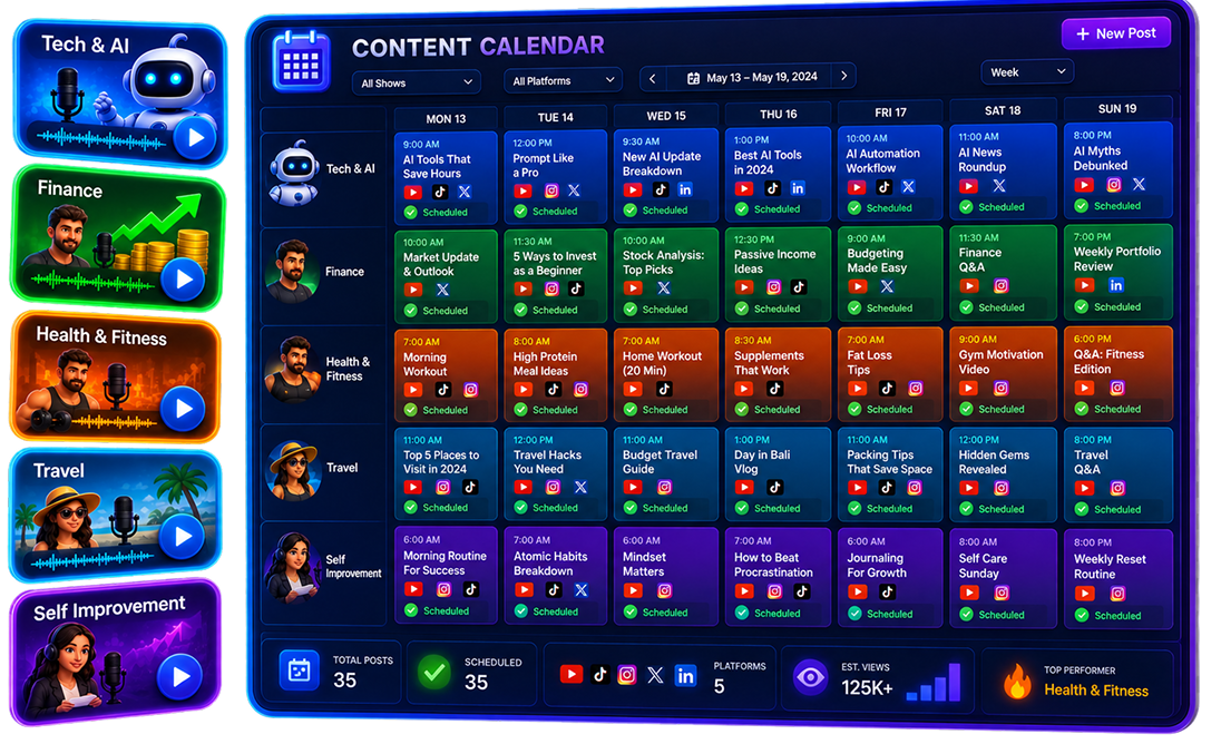 CastStudio AI podcast host selection screen
