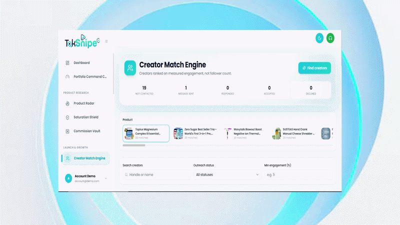 TokSnipe AI Tutorial Step 2 - Product Research
