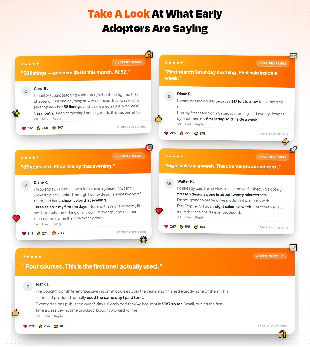 EtsyEmpire AI real customer review comments