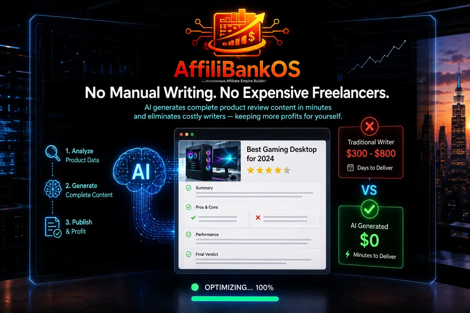 No manual writing needed with AffiliBank OS