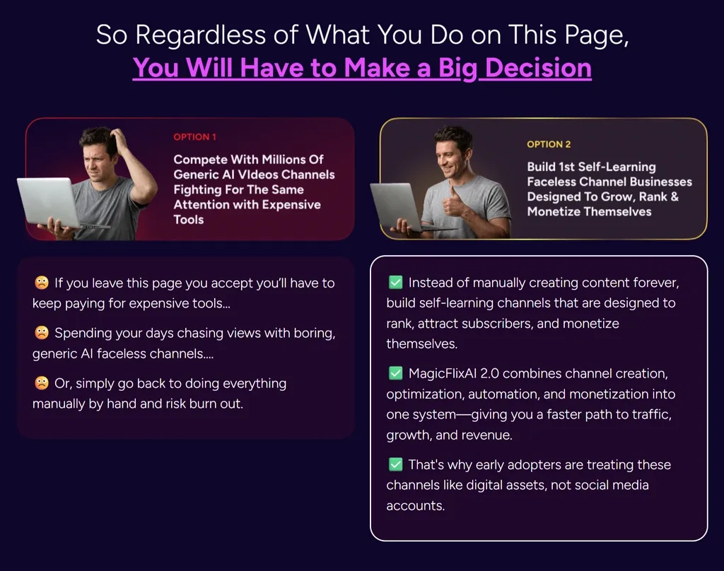 MagicFlixAI 2.0 Review vs competitors comparison chart