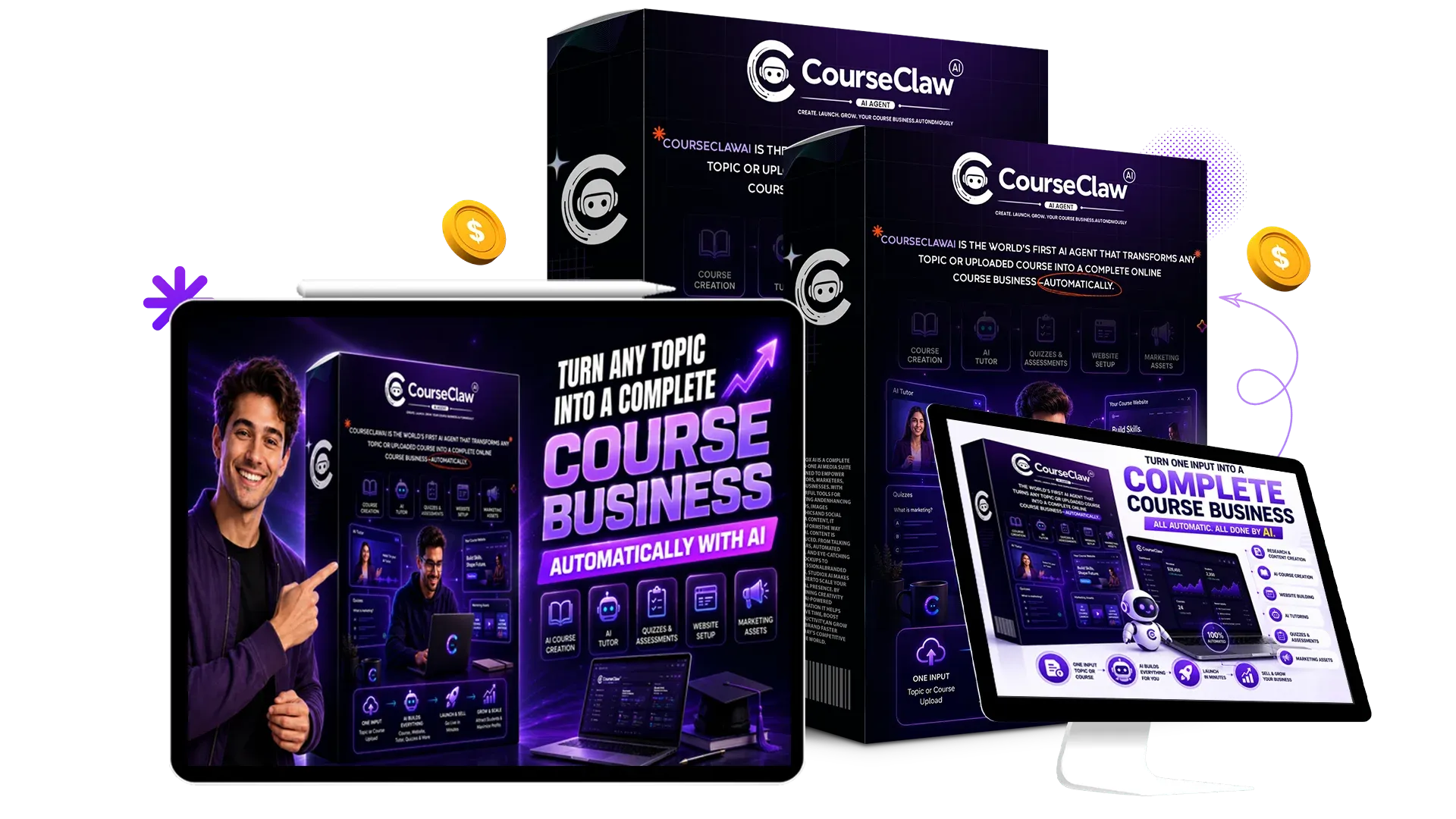 CourseClaw AI review hero dashboard screenshot