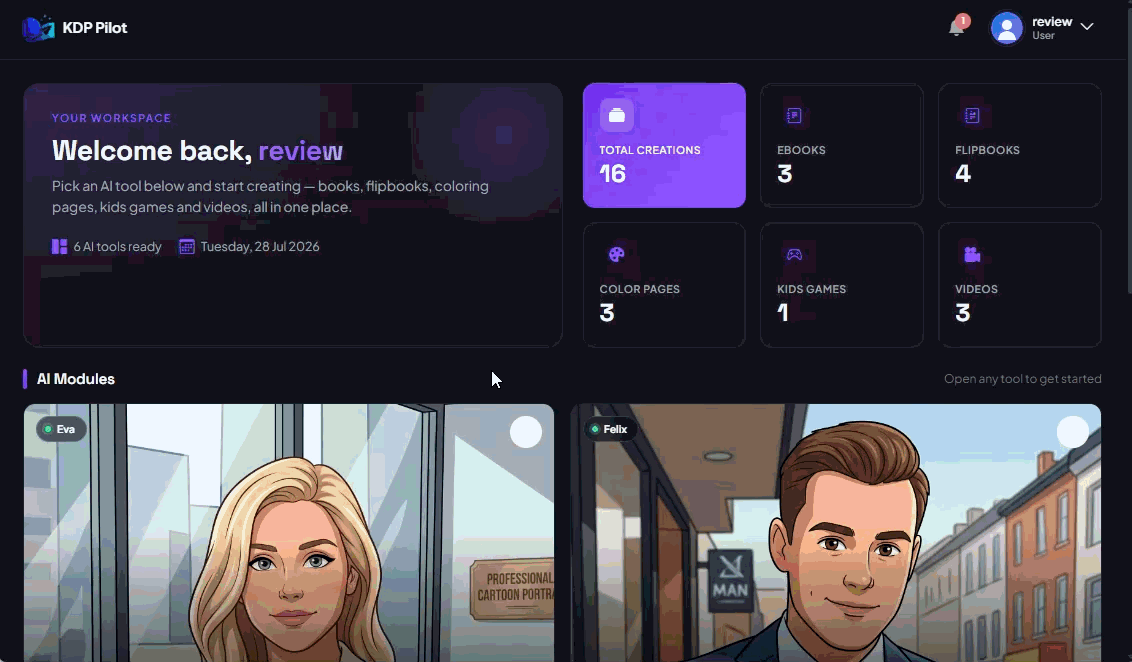 KDPilot Review 2026 - AI Cover Design Studio in Action