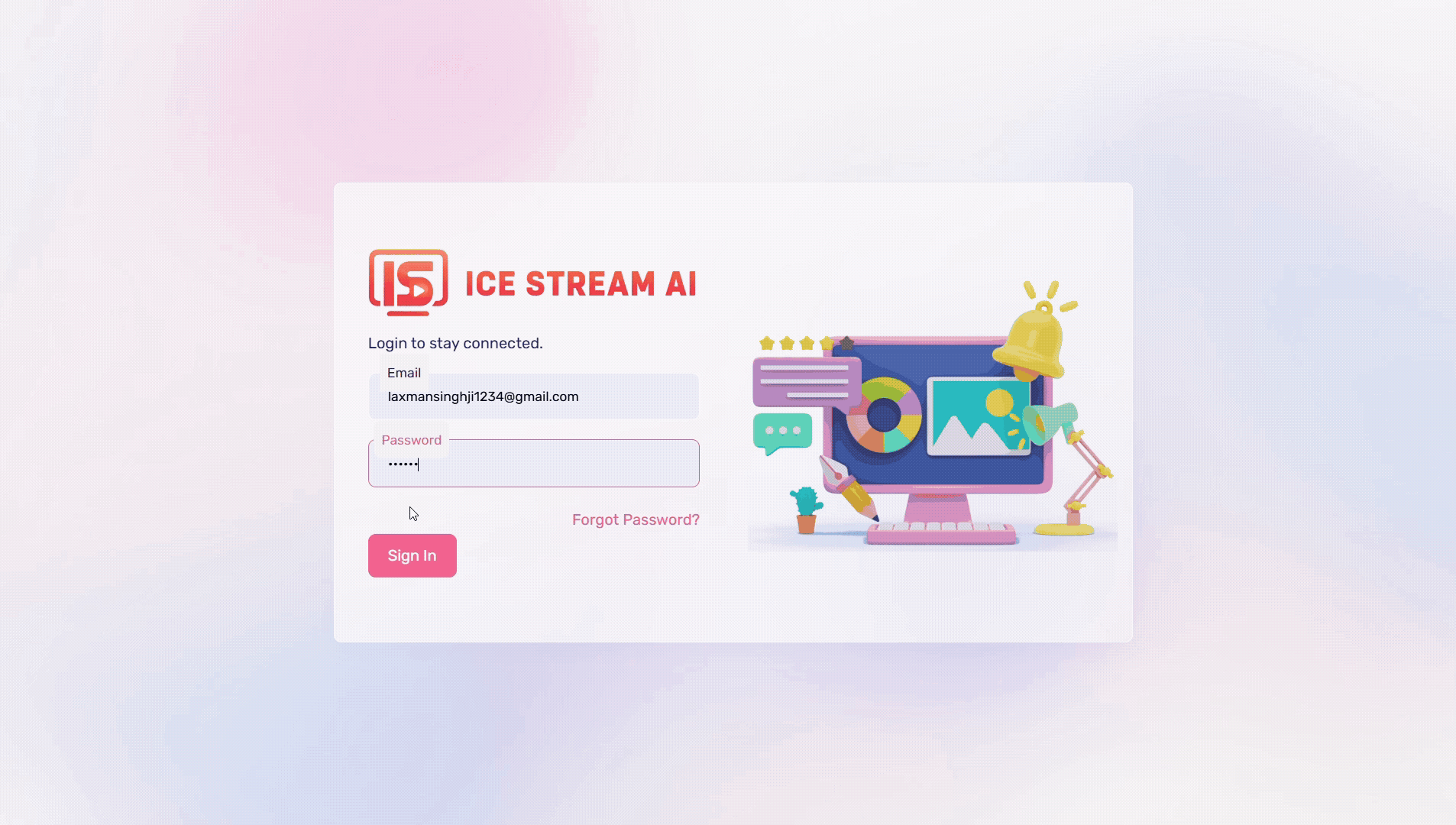Ice Stream AI InstantCast AI channel builder demo recording