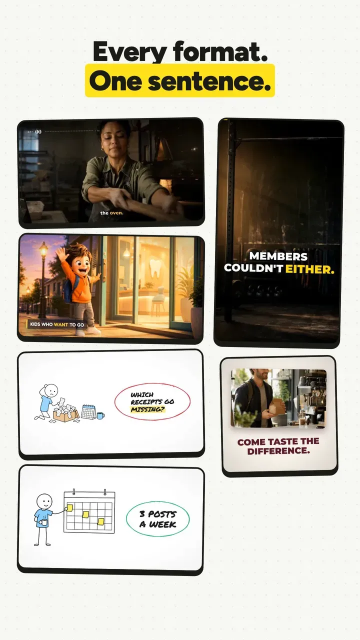 Postonomous 9:16 vertical video output for Instagram Reels, YouTube Shorts, and TikTok with word-by-word captions