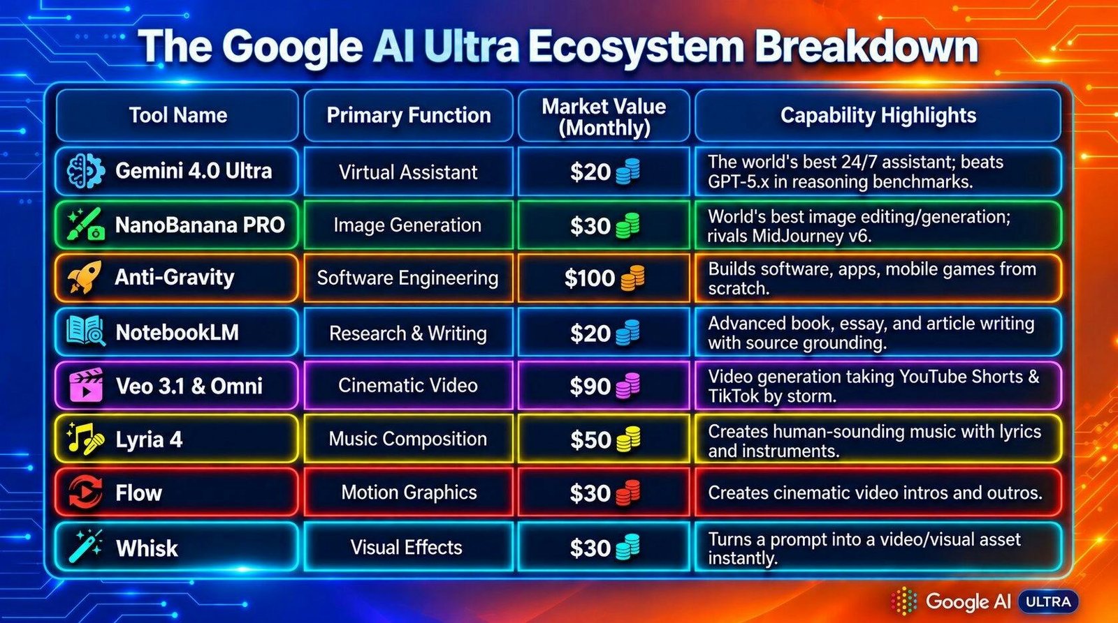 Google AI Ultra Ecosystem Breakdown inside GeminAI 4.0