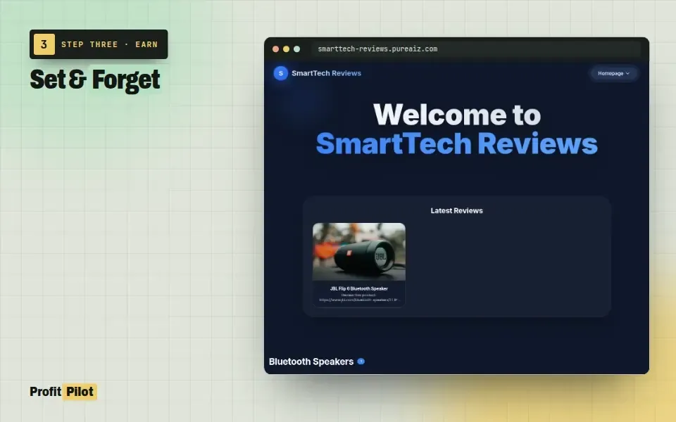 Step 3: Publish and monetize your ProfitPilot review pages with global affiliate tracking