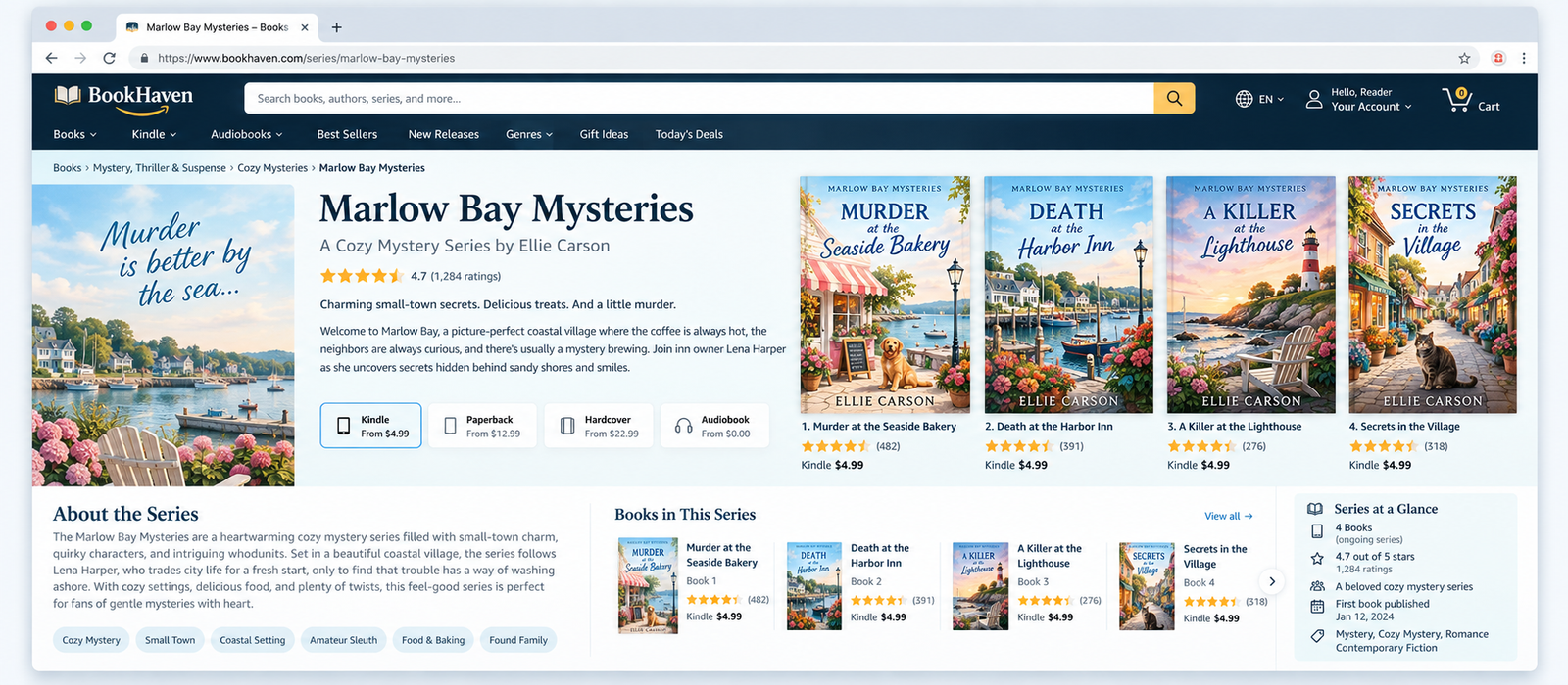 Vendor graphic related to Amazon series pages, supplied with the BookSeries AI launch material