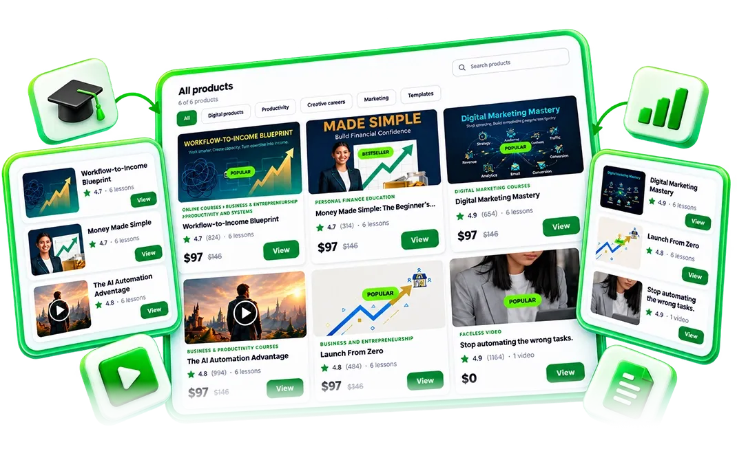 CreatorClaw AI use case illustration for course creators