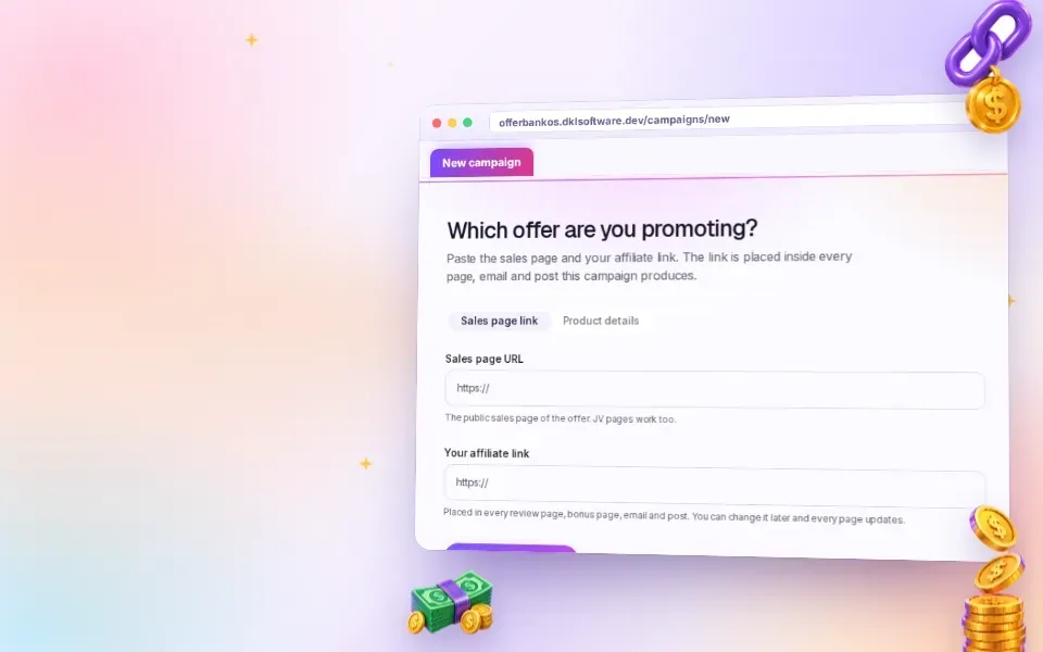 OfferBank OS Campaign Input and Funnel Value Breakdown