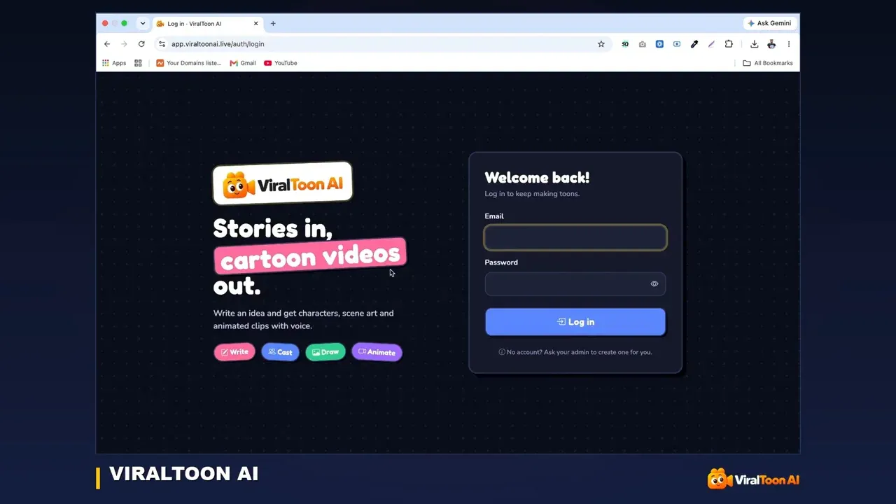 ViralToon AI product overview graphic